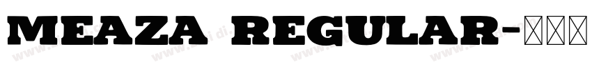 Meaza Regular字体转换